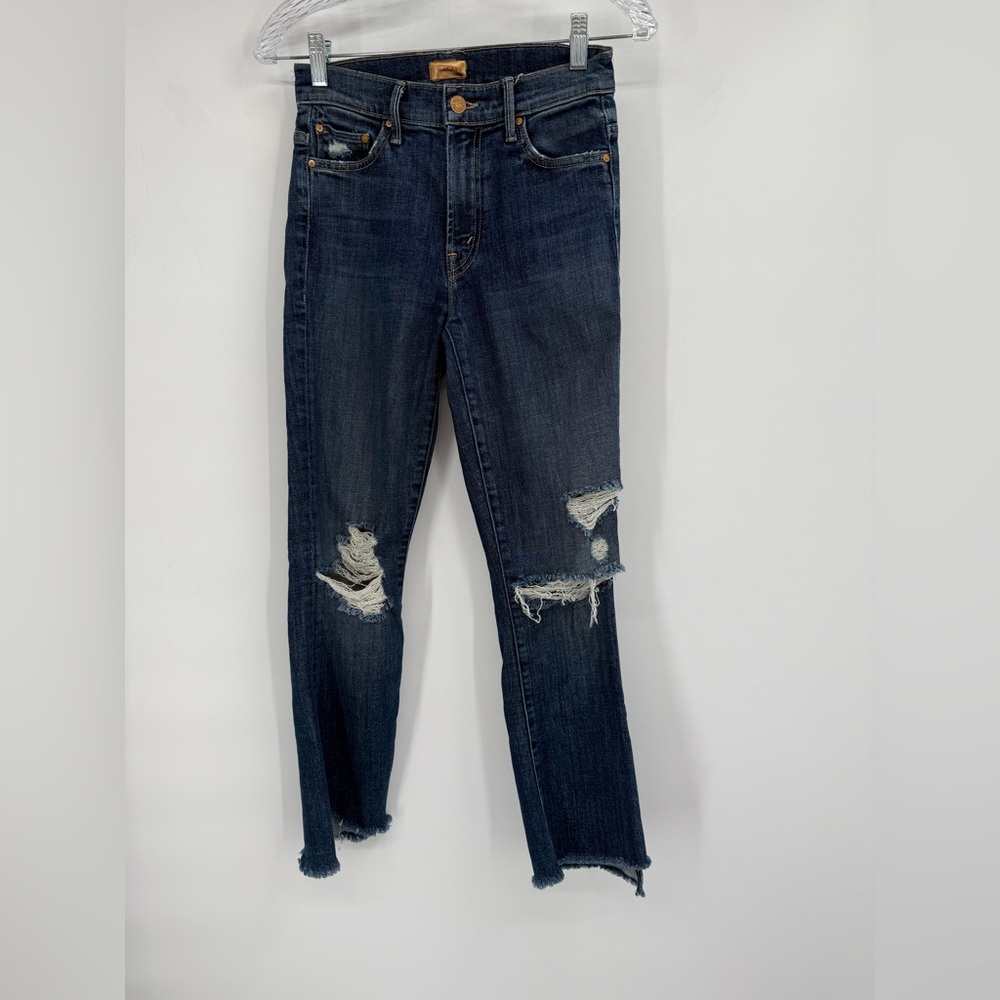 Mother The Insider Crop Step Fray Jeans Wicked Wildflower Women's 24